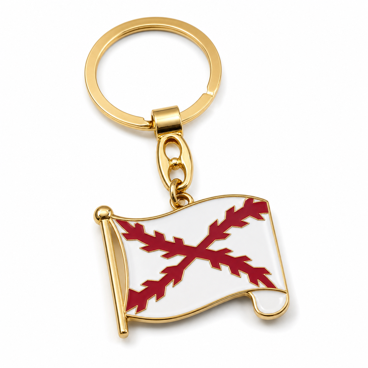 Llavero Cruz de Borgoña metal