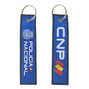 Llavero de Tela Policía Nacional Azul CNP