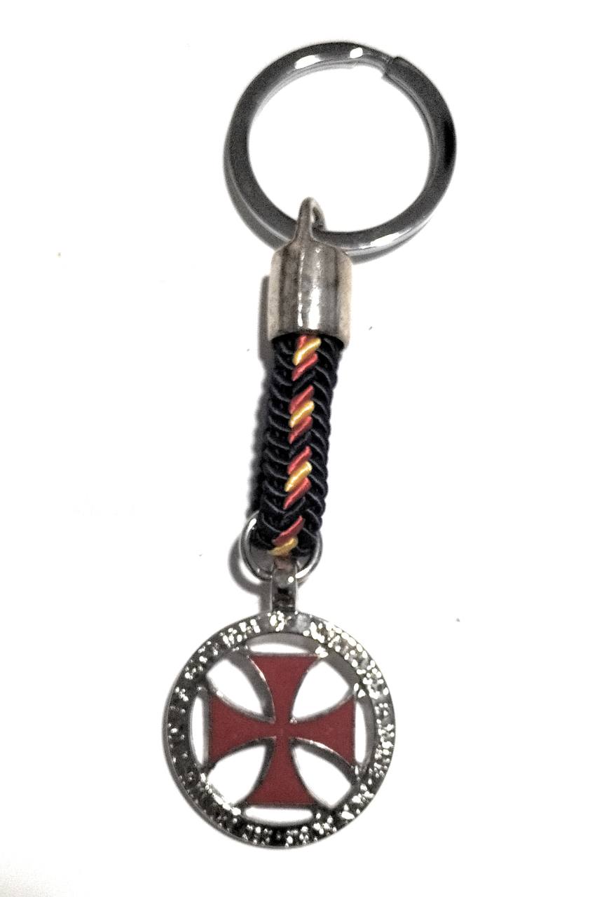 Comprar Llavero Cruz Paté Roja Templaria con Bandera España La Flamenca de Borgoña, Bandera de España, Cruz de Borgoña, Patricia Muñoz, VOX, Santiago Abascal