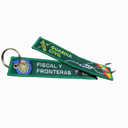Llavero de Lona Bordada Guardia Civil Fiscal y Fronteras