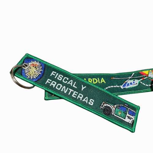 Llavero de Lona Bordada Guardia Civil Fiscal y Fronteras