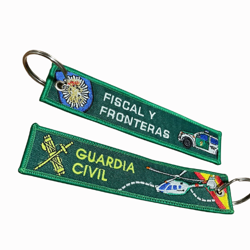 Llavero de Lona Bordada Guardia Civil Fiscal y Fronteras