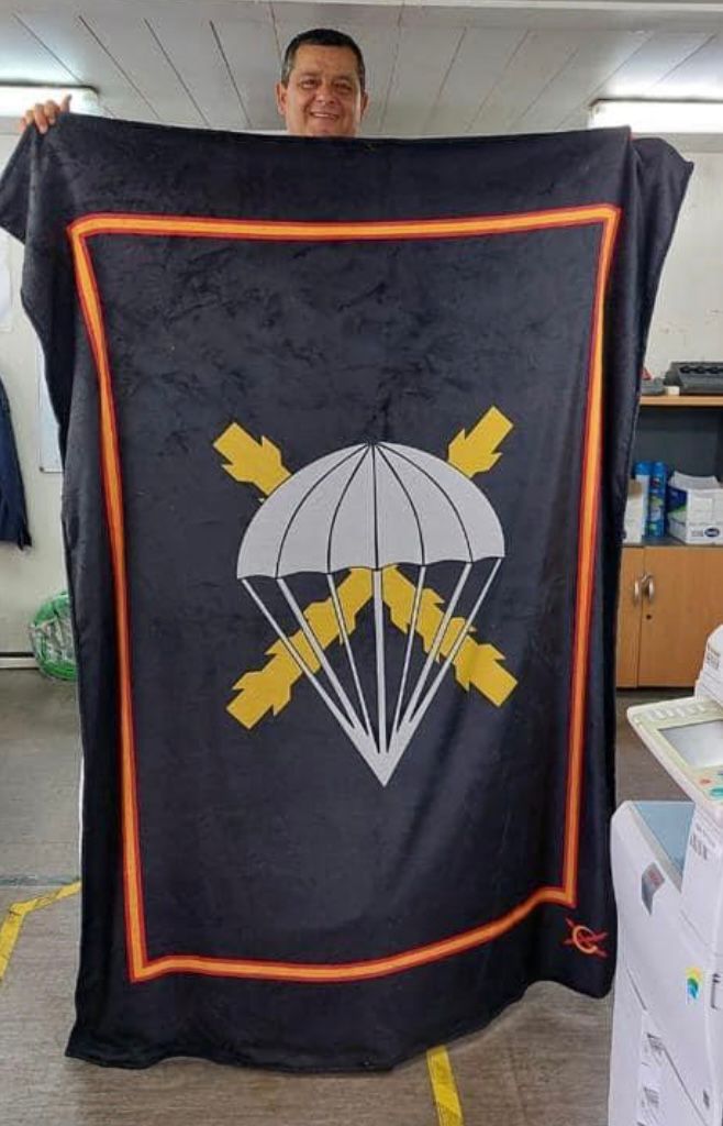 Manta polar Bripac Bandera España - LaFlamencadeBorgoña