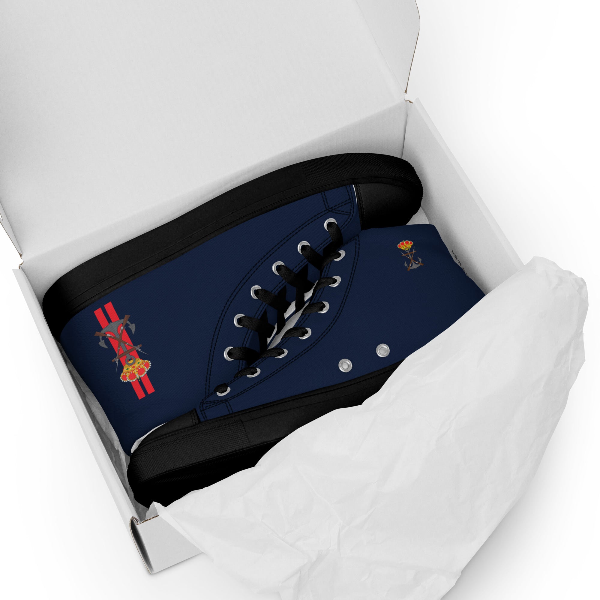 Zapatillas Infantería de Marina de lona de caña alta para hombre - LaFlamencadeBorgoña