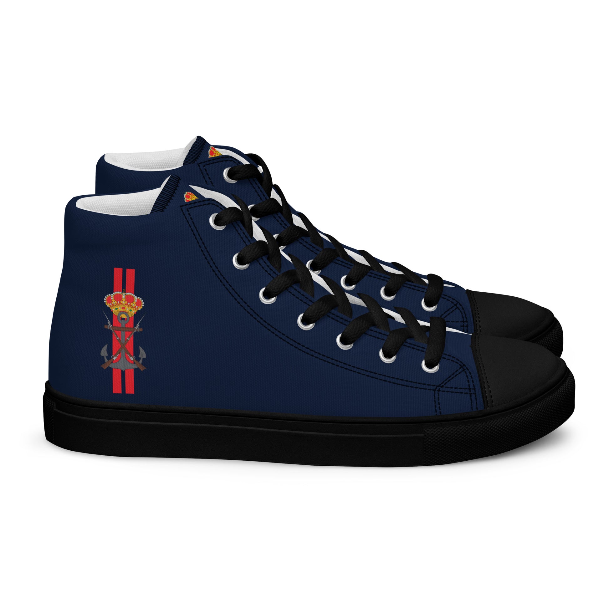 Zapatillas Infantería de Marina de lona de caña alta para hombre - LaFlamencadeBorgoña
