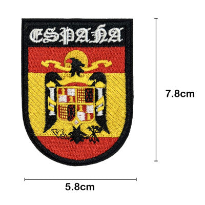 Parche Bordado Escudo Histórico España 7,8 cm