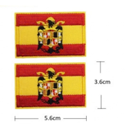 Embroidered thermo-adhesive patch Flag of Spain and coat of arms
