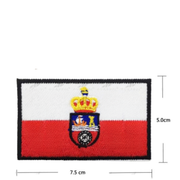 Parche Bordado Bandera Cantabria con Escudo 7,5 x 5 cm