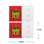 Parche Bordado Bandera Castilla-La Mancha 5,5 x 3,7 cm