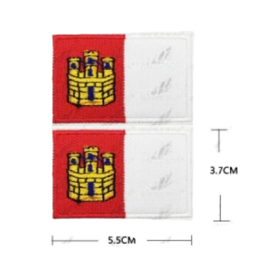 Parche Bordado Bandera Castilla-La Mancha 5,5 x 3,7 cm