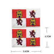 Parche Bordado Bandera Castilla y León 5,5 x 3,7 cm