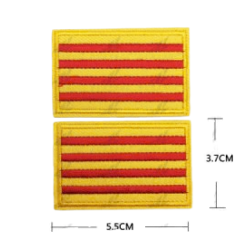 Embroidered thermo-adhesive patch Flag of Spain and coat of arms