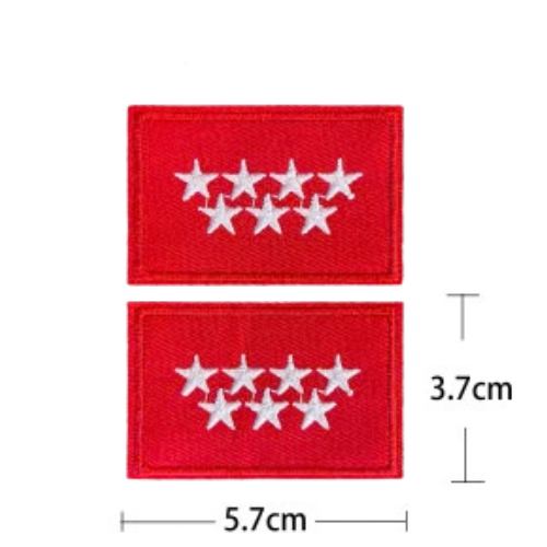 Parche Bordado Bandera Comunidad de Madrid 5,7 x 3,7 cm