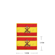Embroidered thermo-adhesive patch Flag of Spain and coat of arms