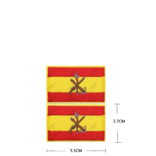 Embroidered thermo-adhesive patch Flag of Spain and coat of arms