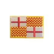 Gestickter thermoklebender Aufnäher mit spanischer Flagge