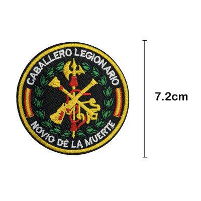Embroidered thermo-adhesive patch Flag of Spain and coat of arms