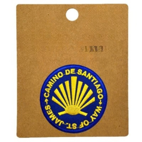Parche Bordado Camino de Santiago Concha de Vieira 5 cm