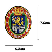 Embroidered thermo-adhesive patch Flag of Spain and coat of arms
