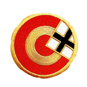 Gestickter thermoklebender Aufnäher mit spanischer Flagge