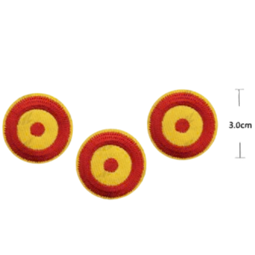 Gestickter thermoklebender Aufnäher mit spanischer Flagge