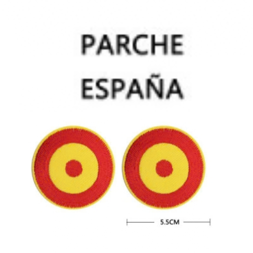 Gestickter thermoklebender Aufnäher mit spanischer Flagge