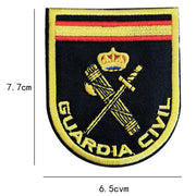 Parche Bordado con termoadhesivo Guardia Civil forma de Escudo 7.7x6.5cm