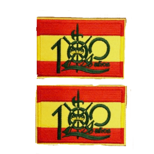 Parche Bordado Bandera de España Centenario La Legión 5,5 cm