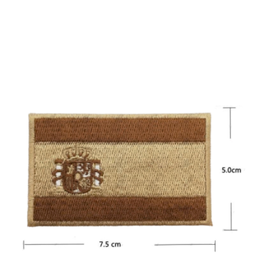 Embroidered thermo-adhesive patch Flag of Spain and coat of arms