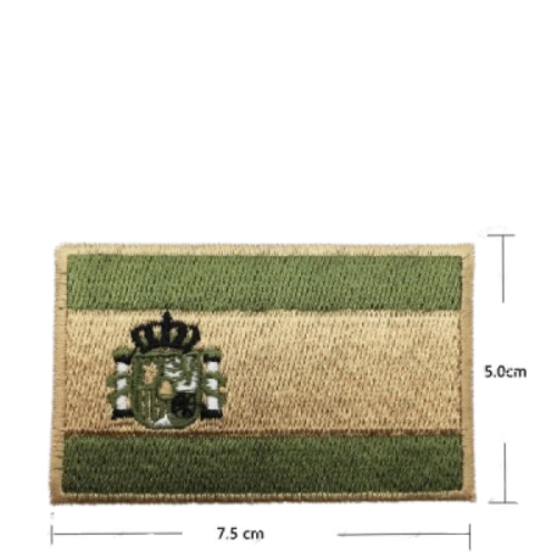 Gestickter thermoklebender Aufnäher mit spanischer Flagge