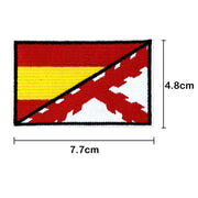 Gestickter thermoklebender Aufnäher mit spanischer Flagge