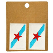 Parche Bordado Bandera Galicia con Estrella 5 cm