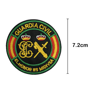 Embroidered thermo-adhesive patch Flag of Spain and coat of arms