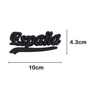Parche Bordado Letra España Negra 10 cm