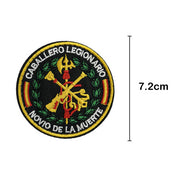 Parche Bordado Caballero Legionario Novio de la Muerte 7,2 cm