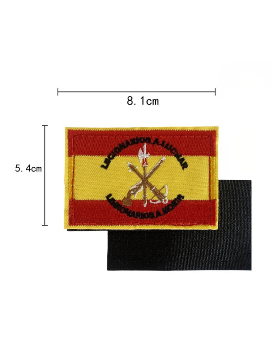 Embroidered thermo-adhesive patch Flag of Spain and coat of arms