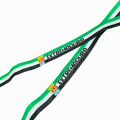Pulsera de Tela de Extremadura con Bandera y Escudo.