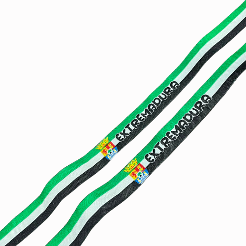 Pulsera de Tela de Extremadura con Bandera y Escudo.