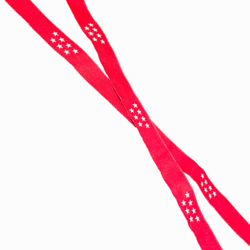 Pulsera de Tela Rosa Fucsia con Estrellas de la Comunidad de Madrid