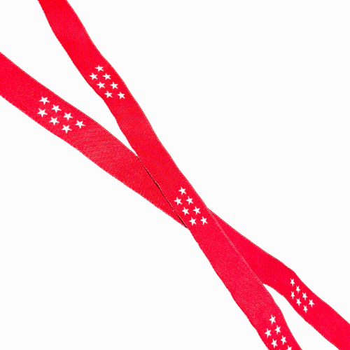 Pulsera de Tela Rosa Fucsia con Estrellas de la Comunidad de Madrid