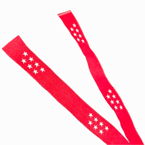 Pulsera de Tela Rosa Fucsia con Estrellas de la Comunidad de Madrid