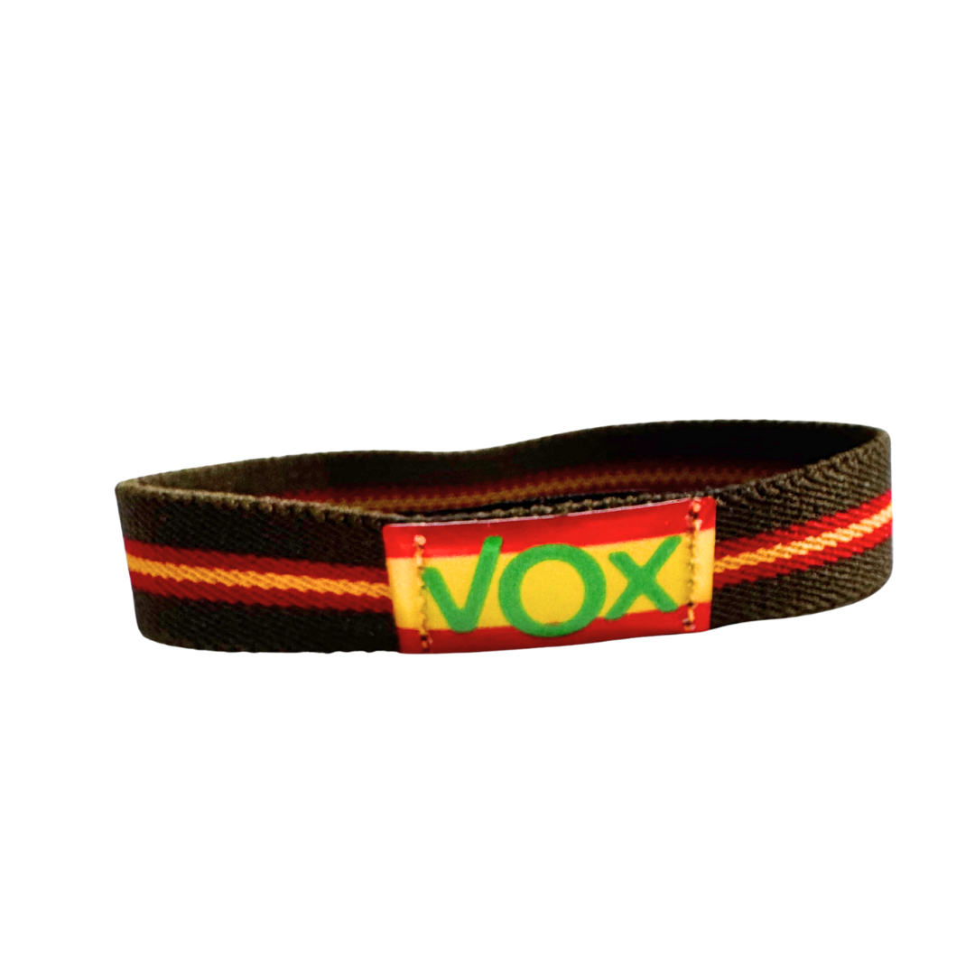 Pulsera elástica VOX Bandera España verde