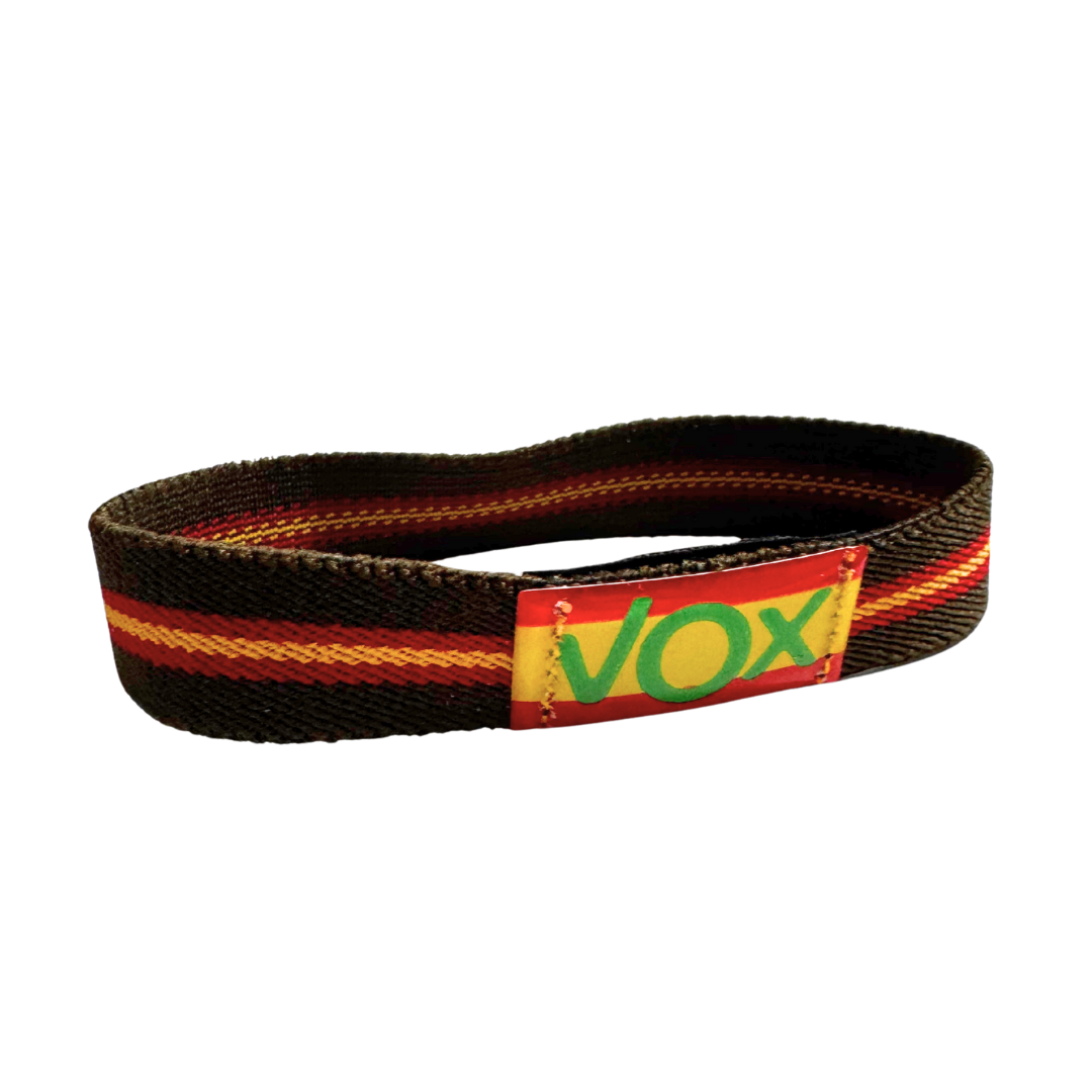 Pulsera elástica VOX Bandera España verde