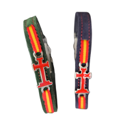 Pulsera Cruz Católica Cristiana roja