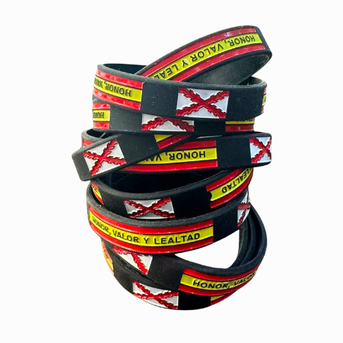VOX Flag Spain green silicone bracelet