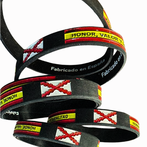 VOX Flag Spain green silicone bracelet