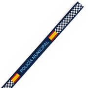 Pulsera Policía Municipal de tela con bandera de España y damero
