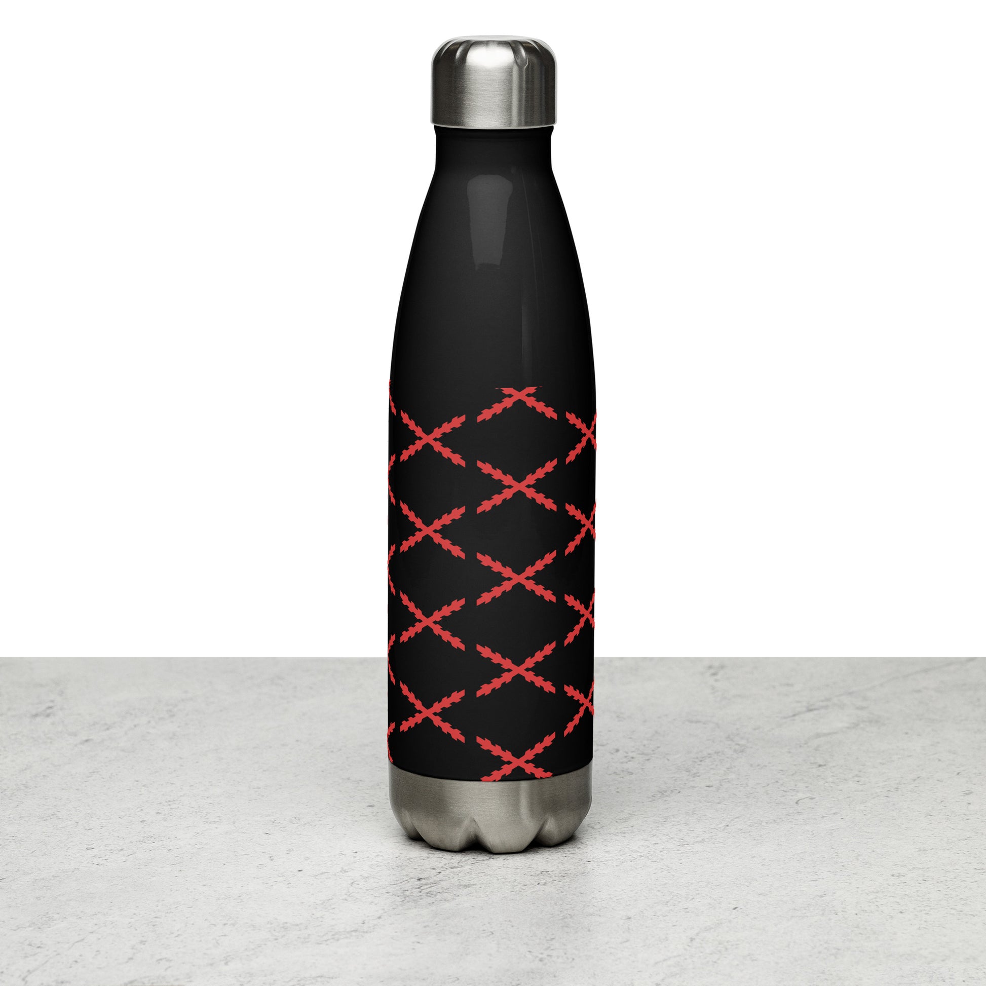 Botella de agua de acero inoxidable Cruz de Borgoña - LaFlamencadeBorgoña