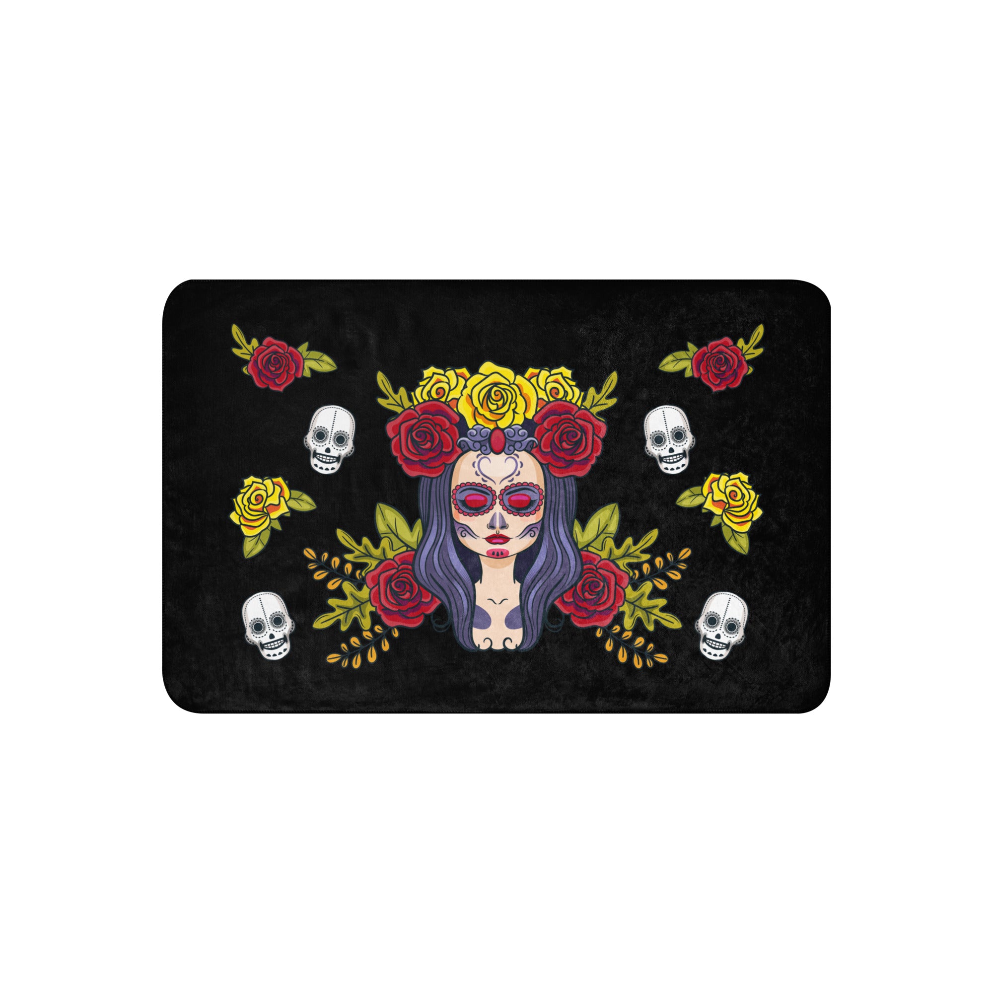 Manta sherpa La Muerte Mexicana Calavera - LaFlamencadeBorgoña
