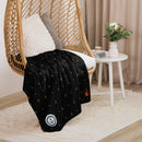 Manta sherpa negra Anclas - LaFlamencadeBorgoña